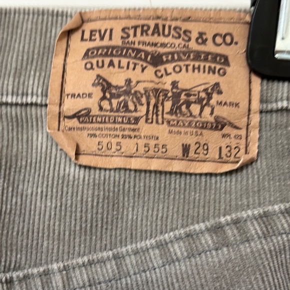 Levi's Vintage Cords Runs Smaller than W29 Fine Wale Grey Cotton - Picture 3 of 11